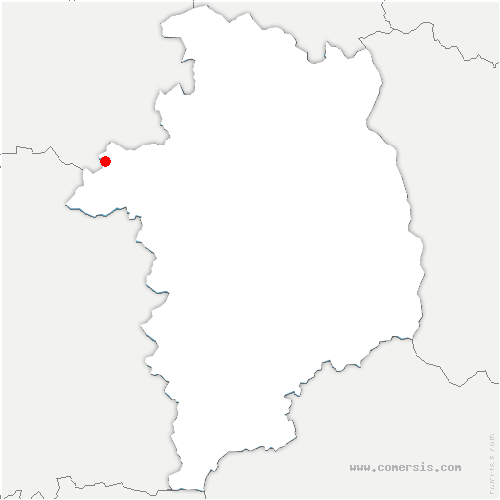 carte de localisation de Saint-Georges-sur-la-Prée