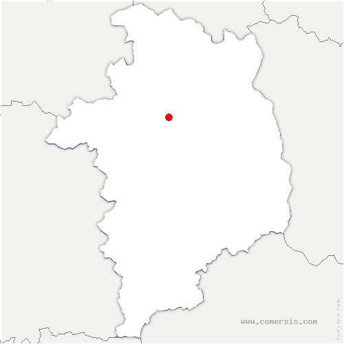 carte de localisation de Saint-Martin-d'Auxigny