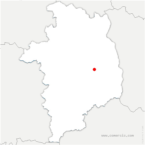 carte de localisation de Saligny-le-Vif