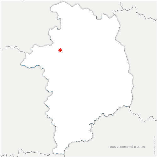 carte de localisation de Santeau