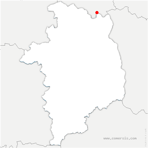 carte de localisation de Santranges