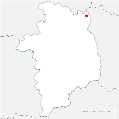 carte de localisation de Sury-près-Léré