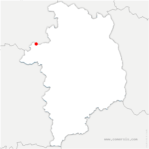 carte de localisation de Thénioux