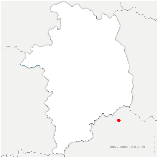 carte de localisation de Tillay-le-Péneux