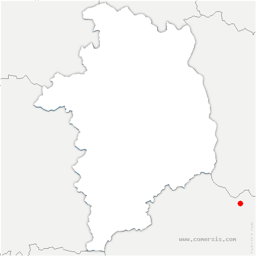 carte de localisation d'Urciers