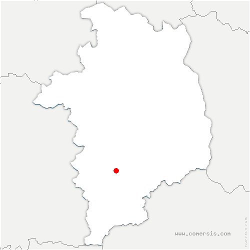 carte de localisation de Vannes-sur-Cosson