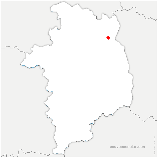 carte de localisation de Verdigny