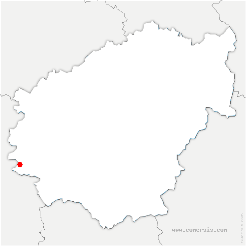 carte de localisation de Brignac-la-Plaine