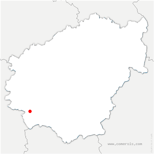 carte de localisation de Brive-la-Gaillarde