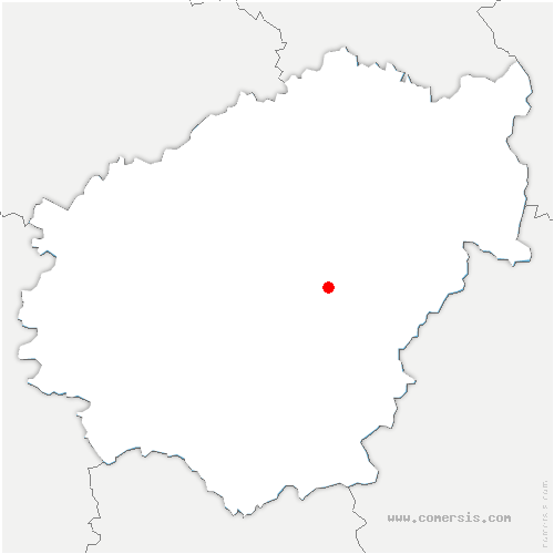 carte de localisation de Champagnac-la-Noaille