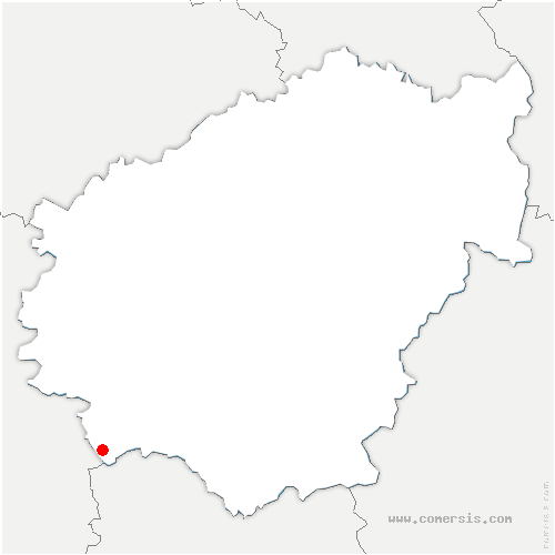 carte de localisation de Chartrier-Ferrière