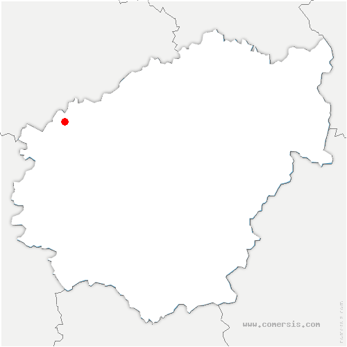 carte de localisation de Chaussenac