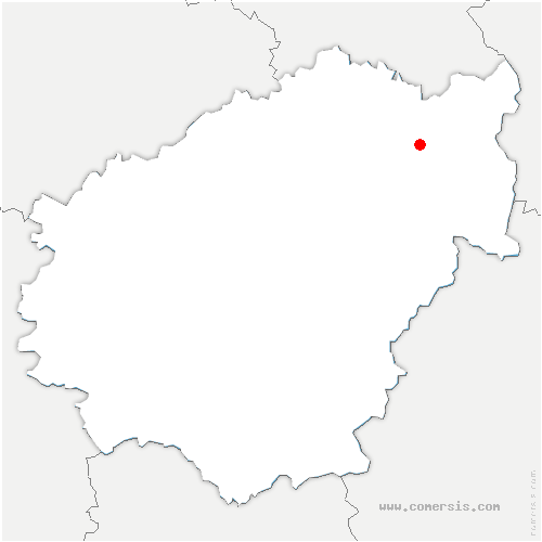 carte de localisation de Chaveroche