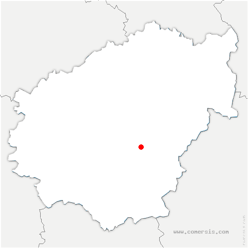 carte de localisation de Clergoux