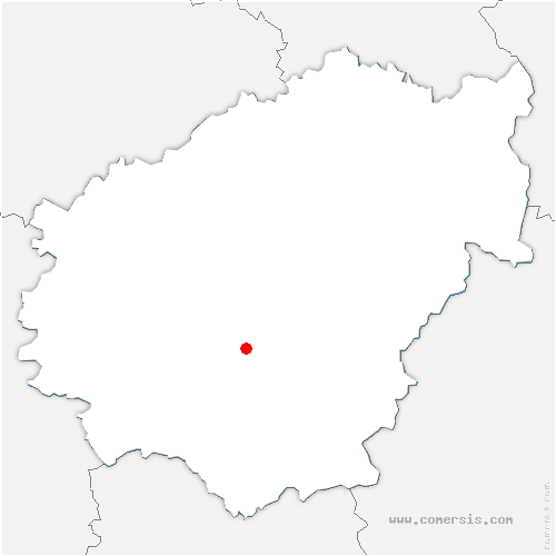 carte de localisation de Ladignac-sur-Rondelles