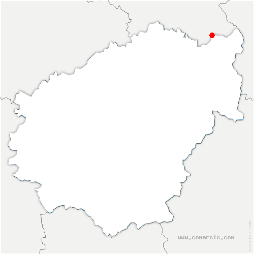 carte de localisation de Lamazière-Haute
