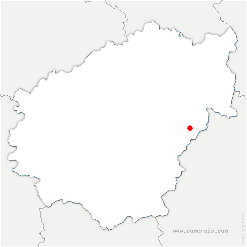 carte de localisation de Latronche