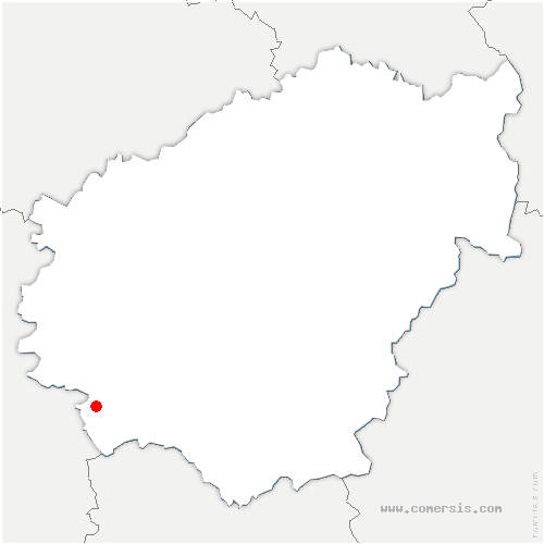 carte de localisation de Lissac-sur-Couze