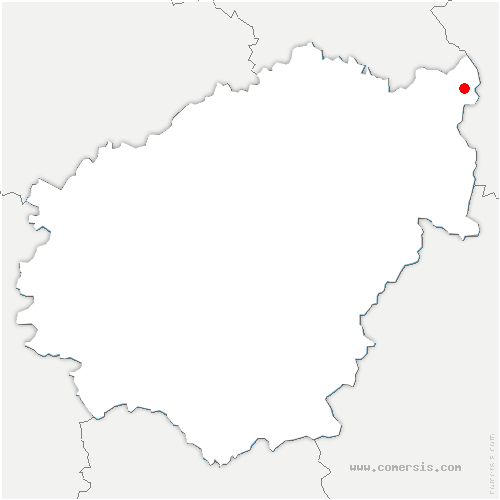 carte de localisation de Monestier-Merlines