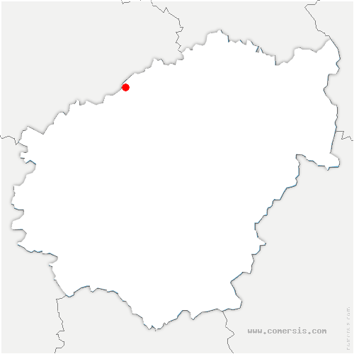 carte de localisation de Nadaillac-de-Rouge