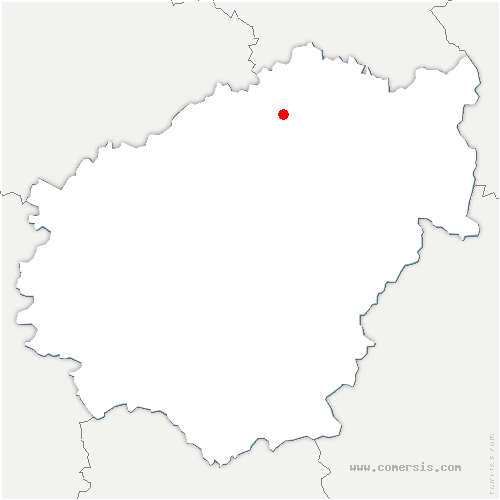 carte de localisation de Pérols-sur-Vézère