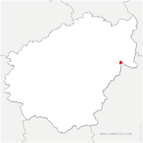 carte de localisation de Roche-le-Peyroux