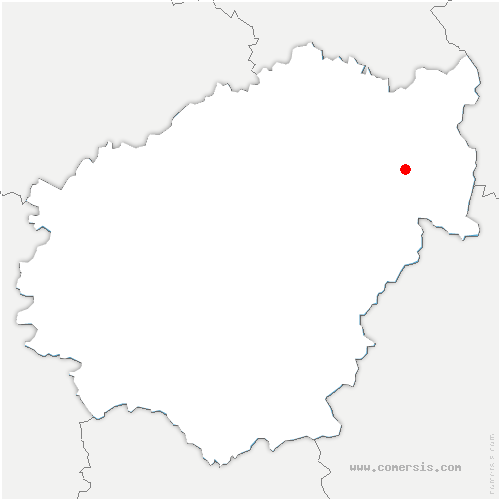 carte de localisation de Saint-Exupéry-les-Roches