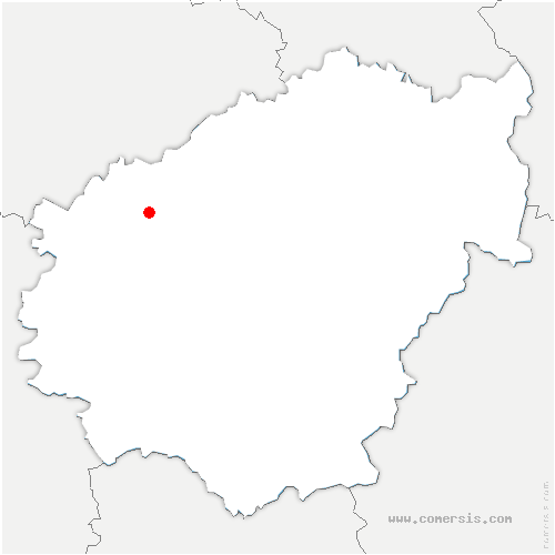 carte de localisation de Saint-Ybard