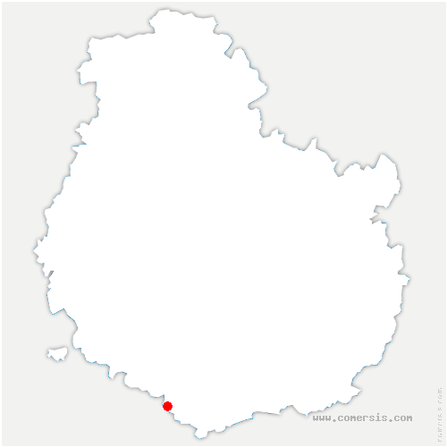 carte de localisation de Aubigny-la-Ronce