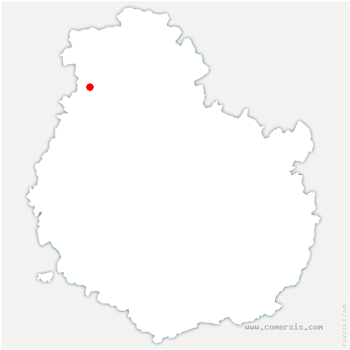 carte de localisation d'Aumur