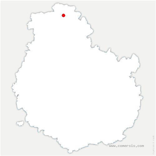 carte de localisation de Belan-sur-Ource