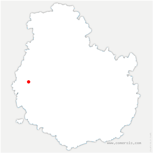 carte de localisation de Courcelles-lès-Semur