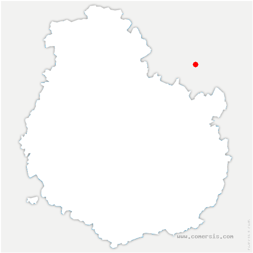 carte de localisation d'Écuelles