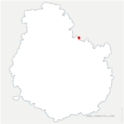 carte de localisation de Fontaines