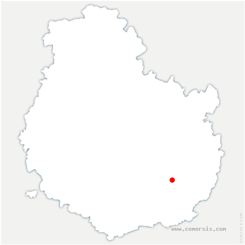carte de localisation de Izeure