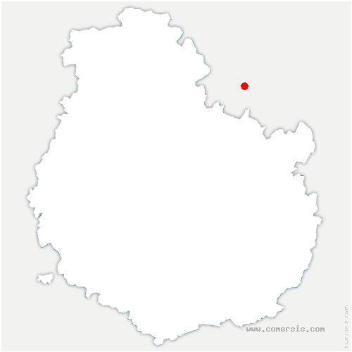 carte de localisation de Saint-Gervais-en-Vallière