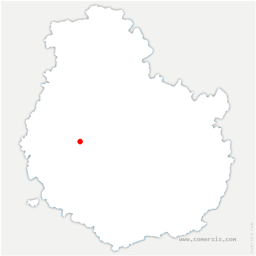 carte de localisation de Velogny