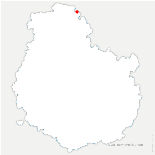 carte de localisation de Veuxhaulles-sur-Aube