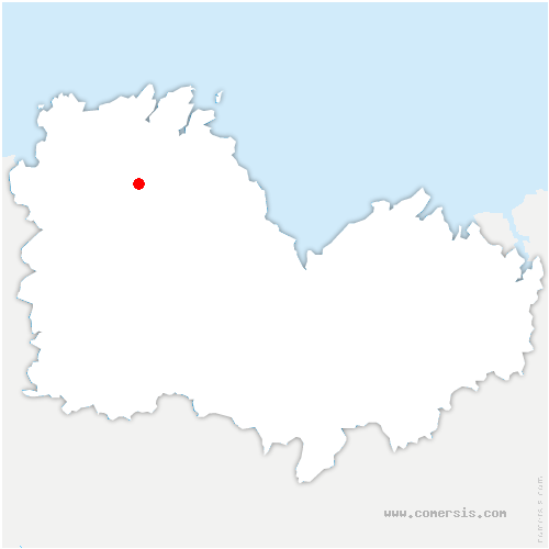 carte de localisation de Bégard