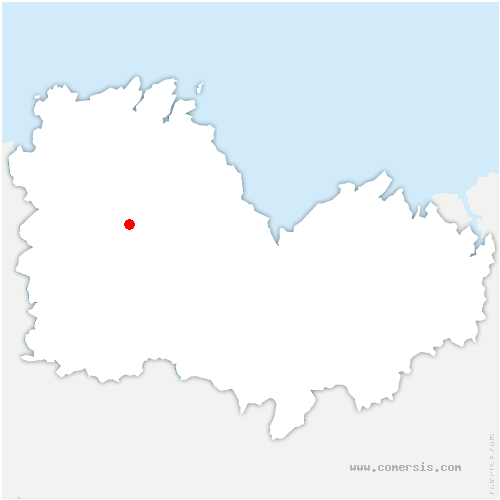 carte de localisation de Bourbriac