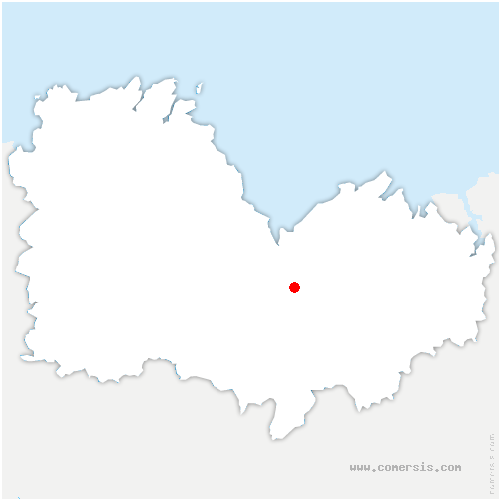 carte de localisation de Bréhand