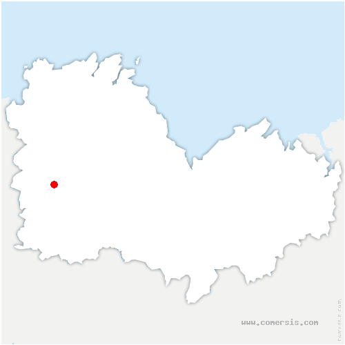 carte de localisation de Callac