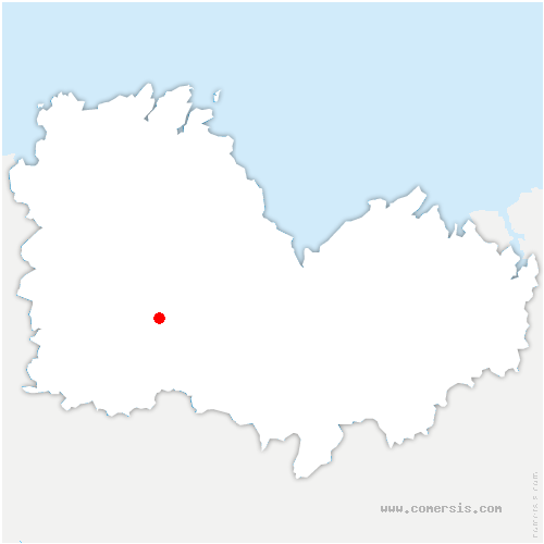 carte de localisation de Canihuel