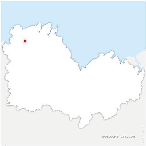 carte de localisation de Caouënnec-Lanvézéac