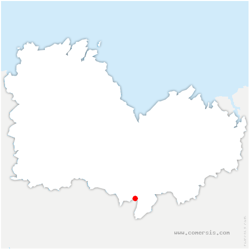 carte de localisation de la Chèze