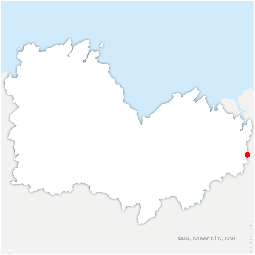 carte de localisation de Évran