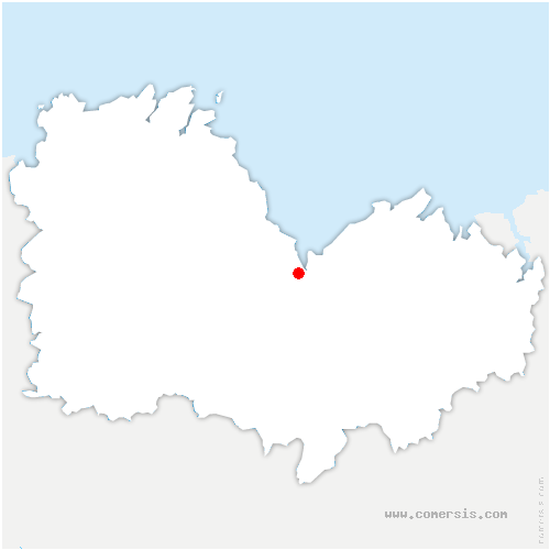 carte de localisation de Langueux