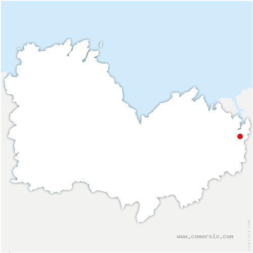 carte de localisation de Lanvallay