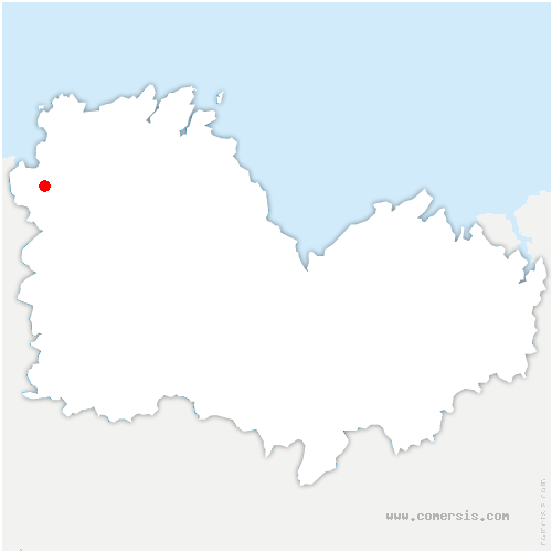carte de localisation de Lanvellec