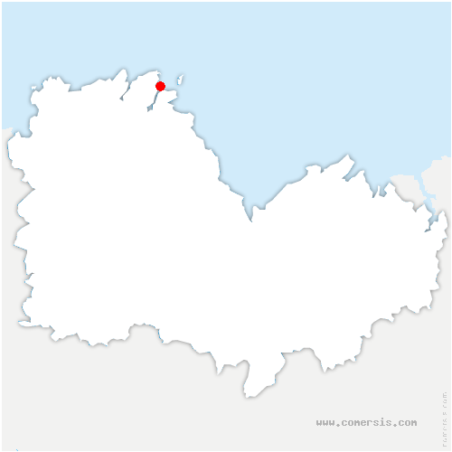 carte de localisation de Lézardrieux